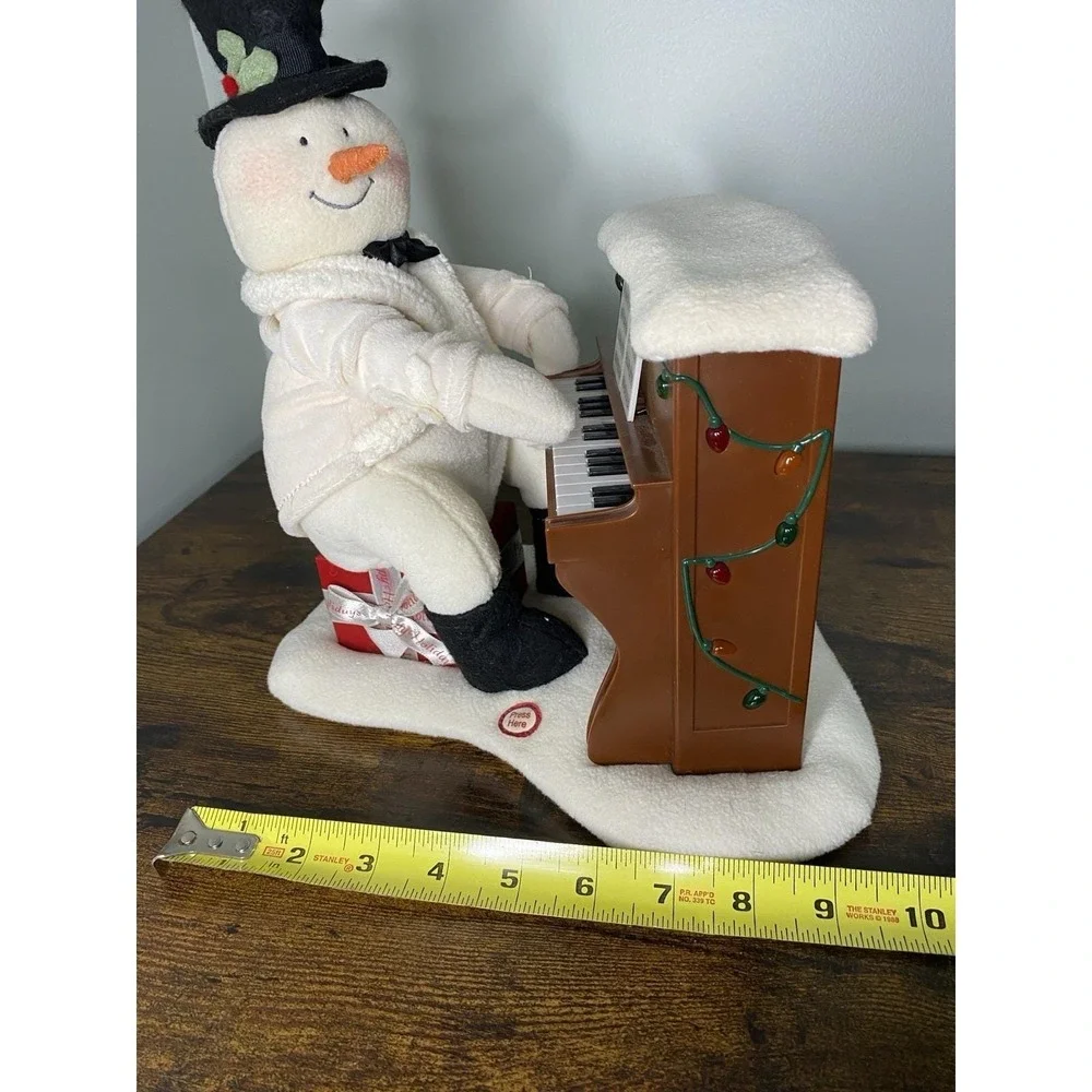 Hallmark Christmas Jingle Pals Animated Singing Piano Playing Snowman 2005 Works